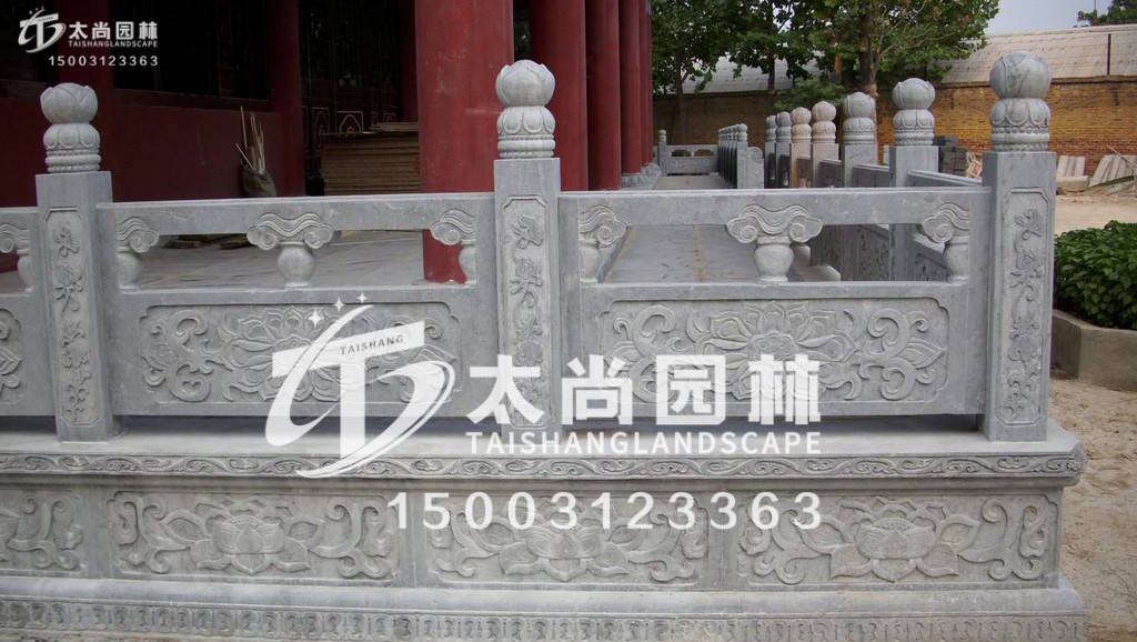太尚雕塑，寺廟護(hù)欄